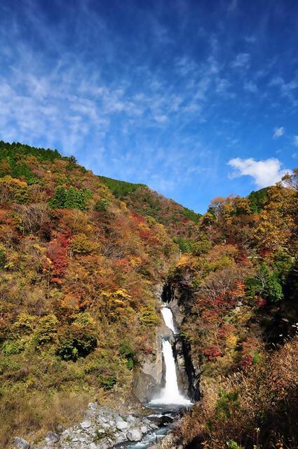 梅ケ島・赤水の滝の紅葉