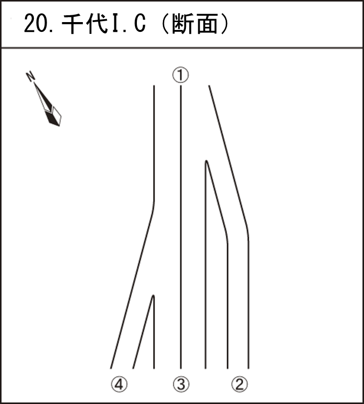千代IC（断面）