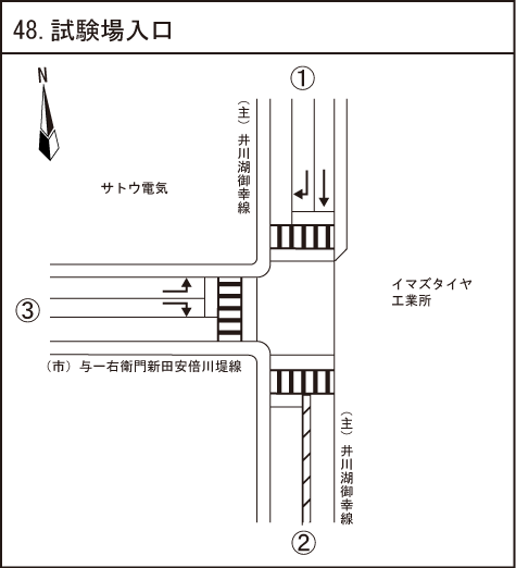 試験場入口