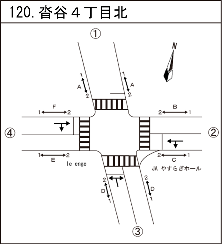沓谷四丁目北