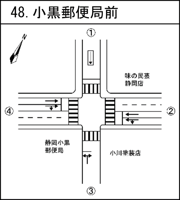 小黒郵便局前