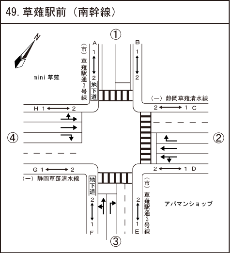 草薙駅前（南幹線）