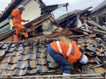 緊急消防援助隊の活動画像2