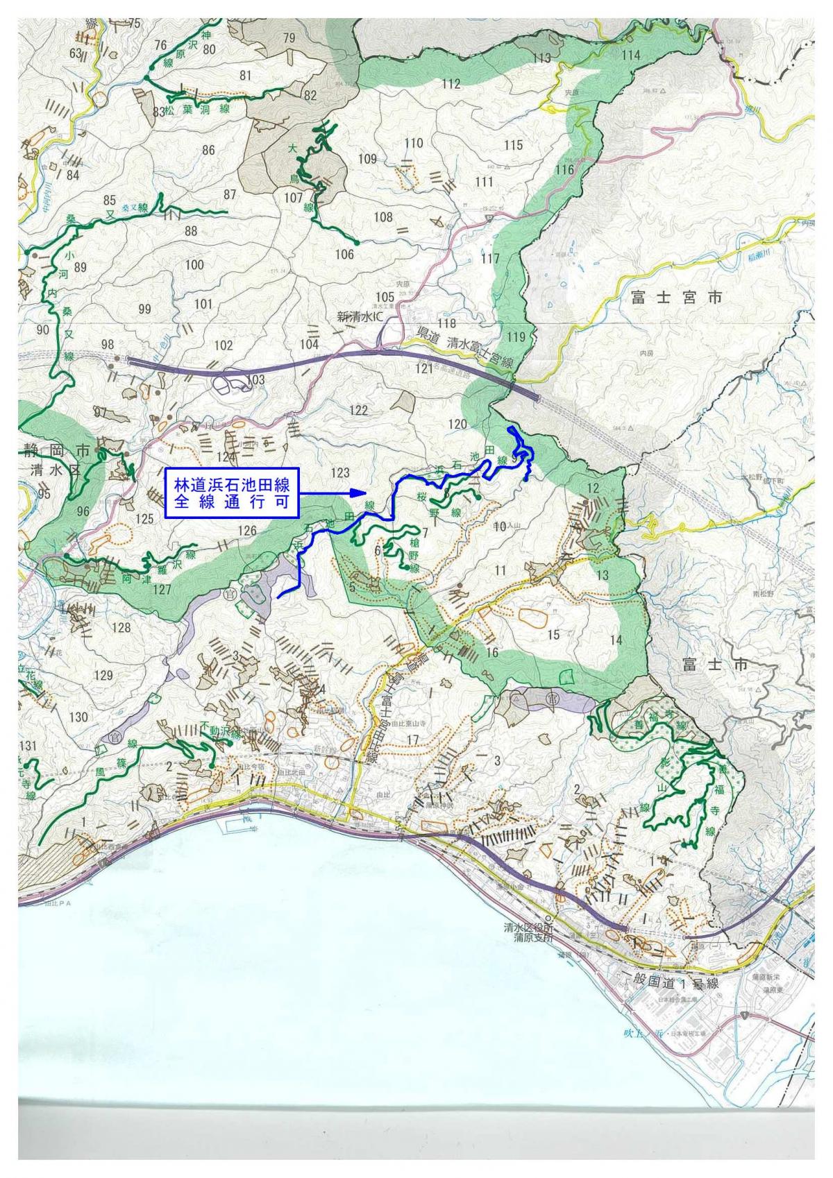 林道浜石池田線地図