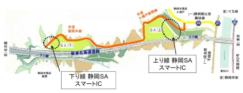 スマートICの位置図（詳細）