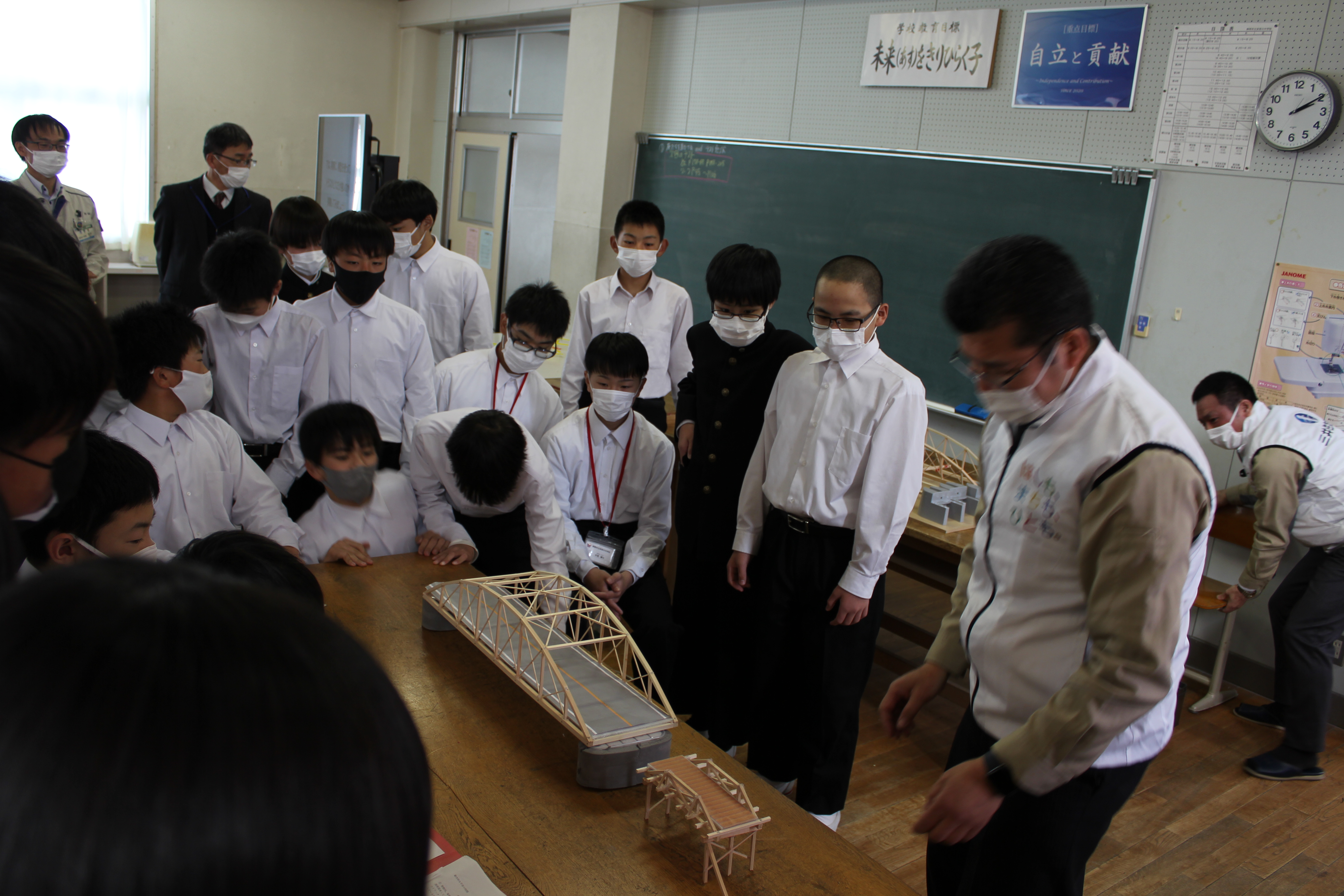 安倍川橋模型の写真