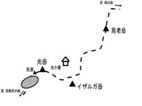 7.矮性低木林ハイマツ・キバナシャクナゲの位置図