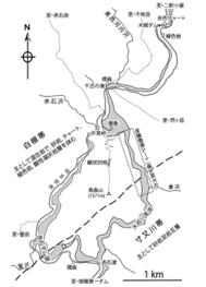 1　椹島周辺のジオサイト群の場所