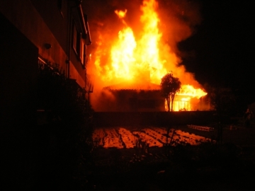 建物火災の写真