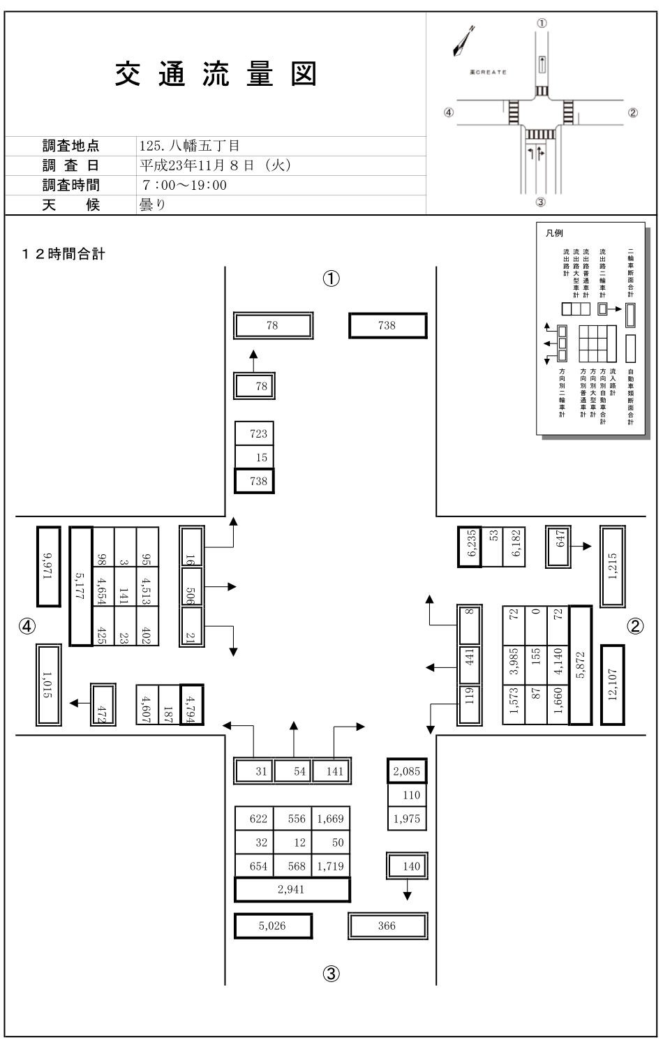 八幡五丁目_平成23年度(12h)