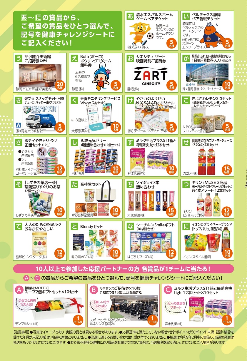元気マイレージパンフレット