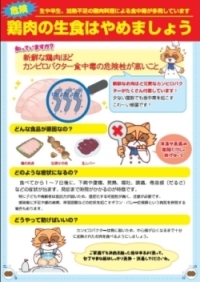 鶏肉の生食はやめましょう