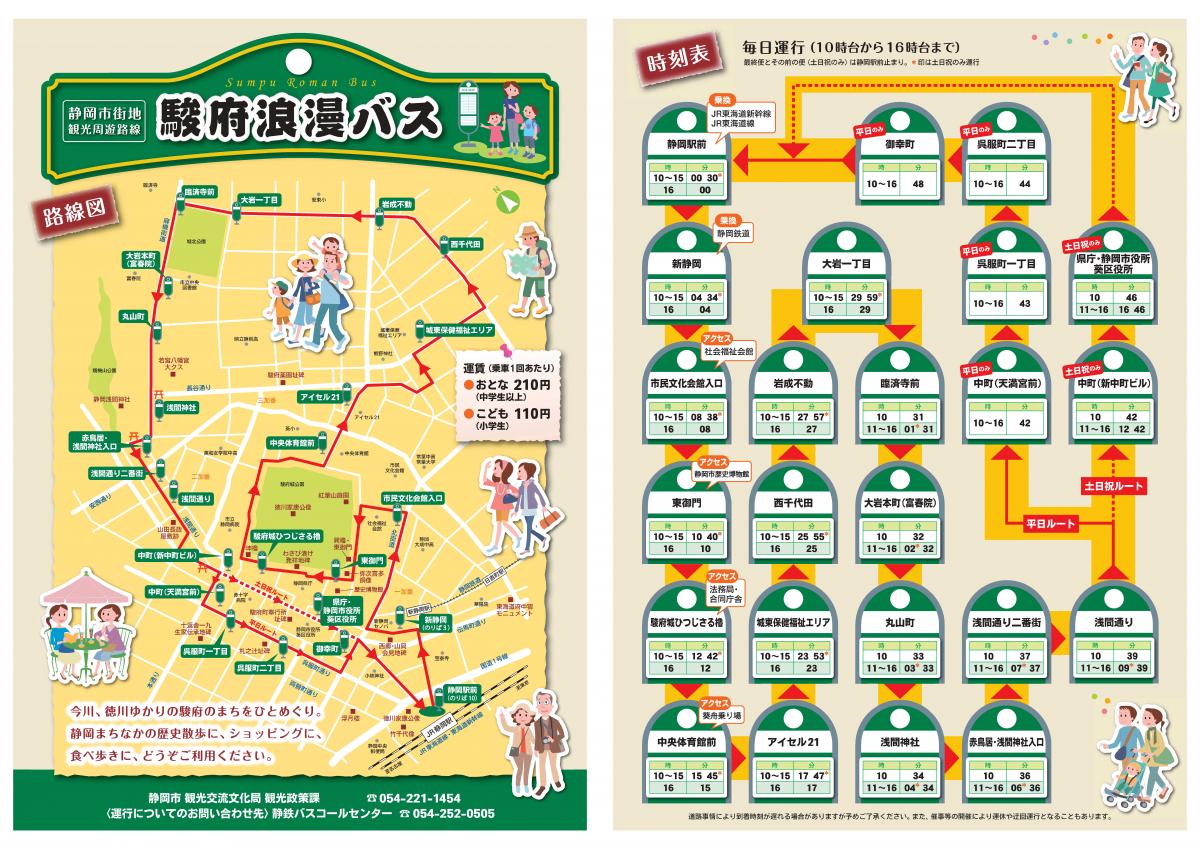 浪漫バスR7路線図時刻表