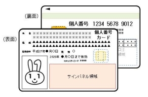 個人番号カード見本