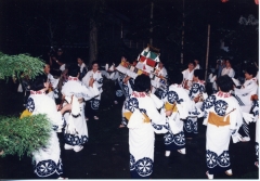平野の盆踊りの中踊りの写真