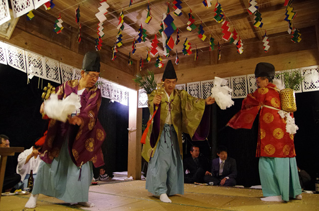 有東木の神楽の様子