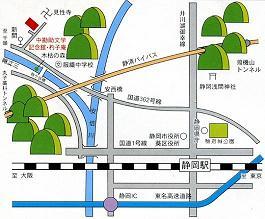 中勘助文学記念館　位置図