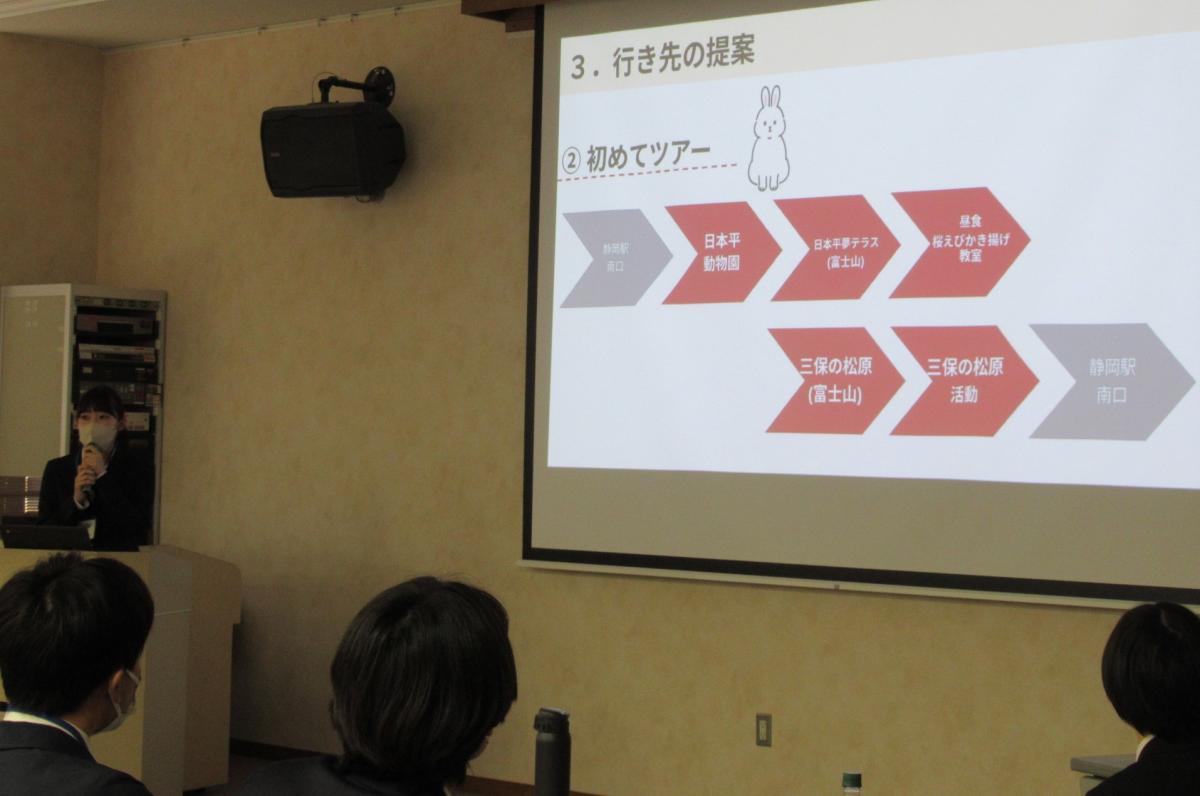 ファイナル活動に向けてプレゼンをする塾生