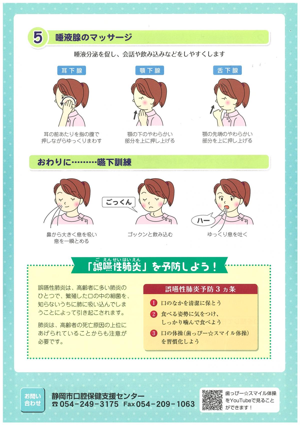 歯っぴー☆スマイル体操裏面