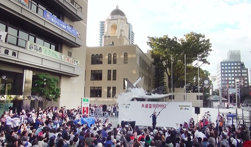大量のシャボン玉