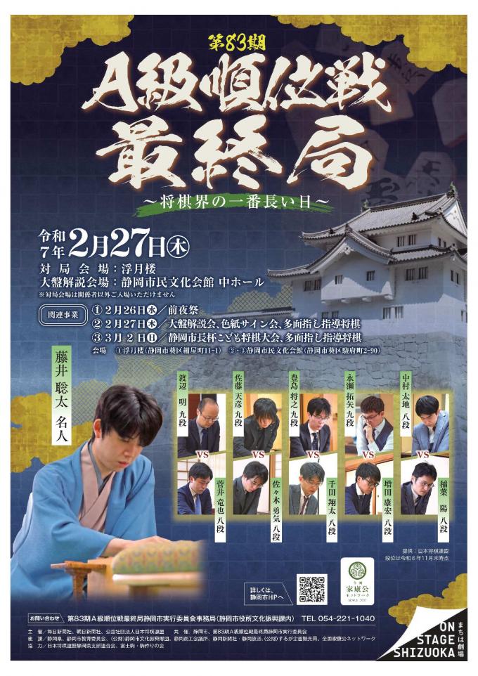 第83期A級順位戦最終局ポスター