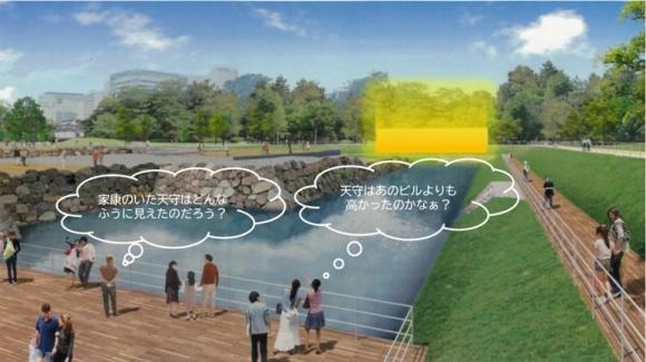 駿府城跡天守台野外展示ガイダンス施設地のイメージ画像