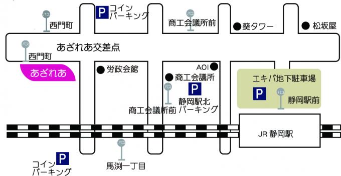 あざれあ周辺地図