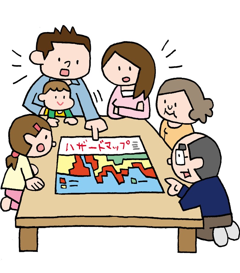 話し合う家族