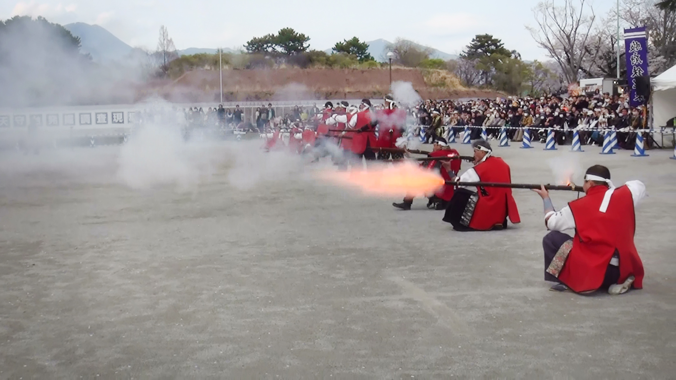 火縄銃の演技