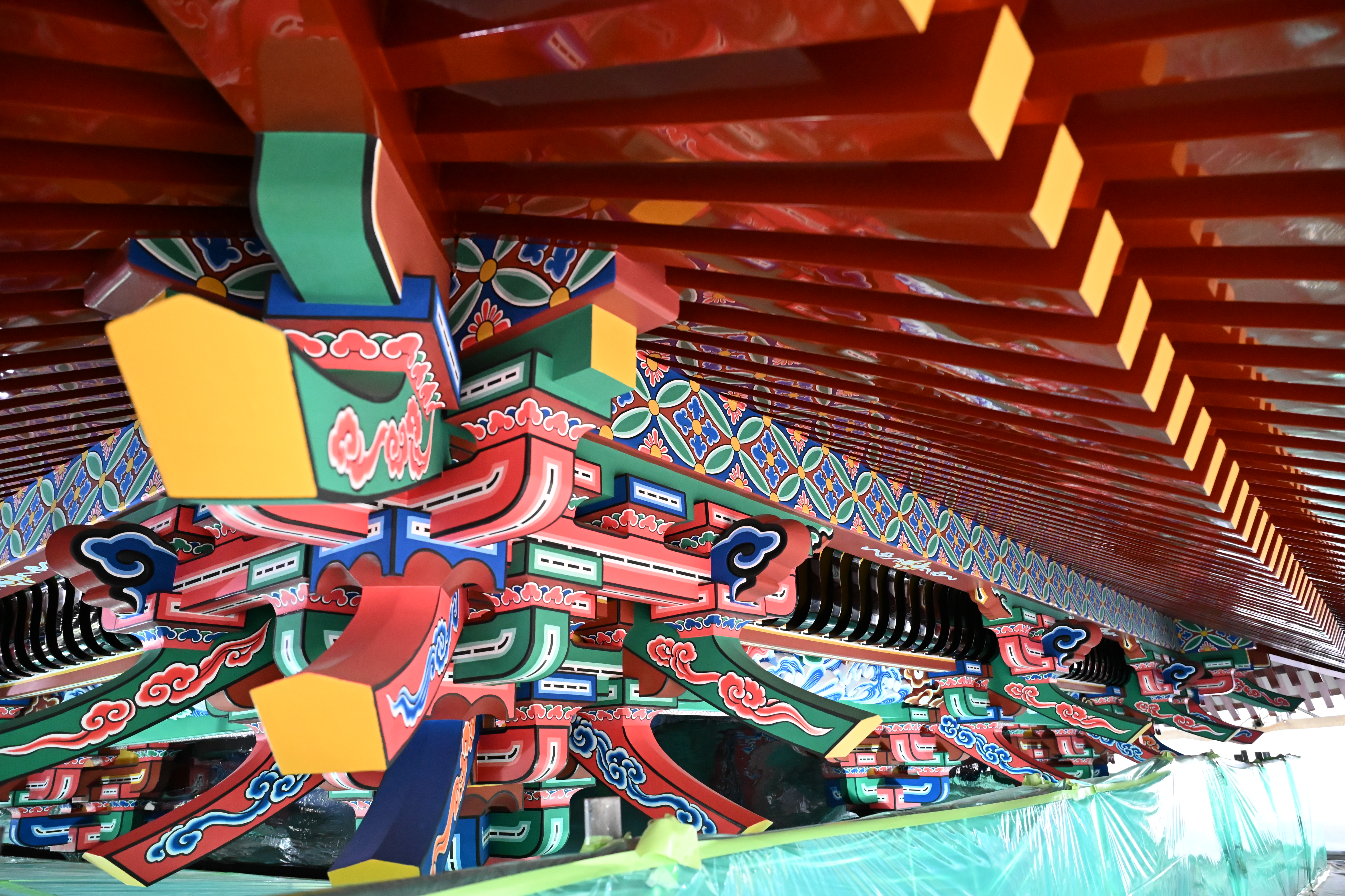 浅間神社大拝殿と修理現場見学