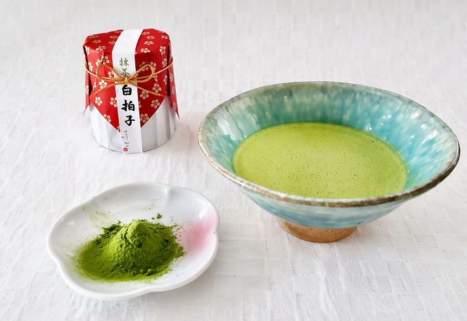 清照由苑 両河内産抹茶白拍子