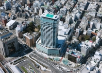 葵タワーの上空写真