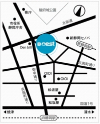 静岡市産学交流センター（ビネスト）地図